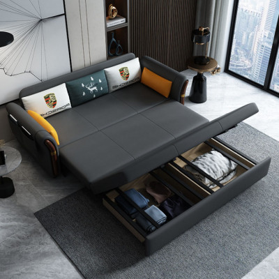 Sofa giường đa năng hộc kéo HGK-14 ngăn chứa đồ tiện dụng Tundo KT 1m9