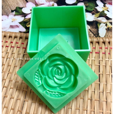 Khuôn Nhấn Xôi Tạo Hình 3D Sắc nét - Vuông Sắc Nét 9cm. Chuyên phục vụ Sp Gia dụng, Khuôn làm bánh, Dụng cụ học Sinh, Nh