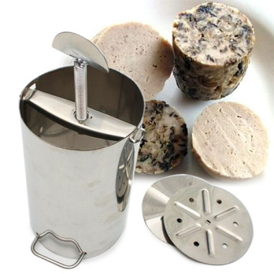 Khuôn làm giò chả inox, khuôn ép giò chả thủ công tiện lợi 1kg