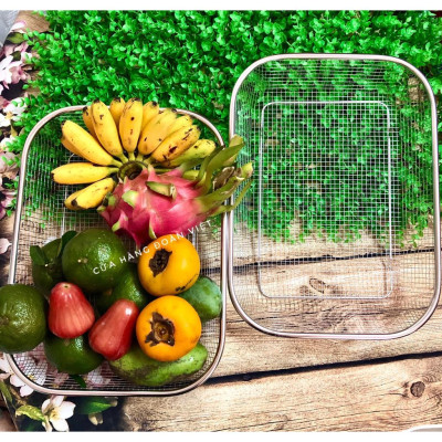 [MỚI] Rổ Inox Không Rỉ Sét 26 - 36 cm. Chuyên phục vụ Sp Gia dụng, Khuôn làm bánh, Dụng cụ học Sinh, Nhà hàng, Quán ăn,