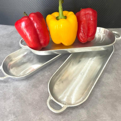 DĨA GANG ĐÚC NGUYÊN KHỐI 28cm - Bò né, bò xào thiên lý, hào sốt, các món NƯỚNG. Dĩa bóng, đẹp, gang dày nên giữ nhiệt lâ