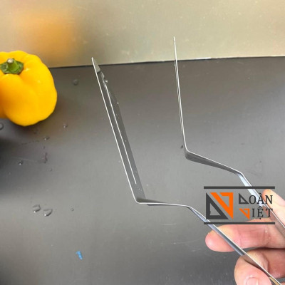 KẸP GẮP ĐA NĂNG, GẮP ĐỒ CHIÊN, THỰC PHẨM 26 cm. S.Phẩm có 2 mảnh giúp giữ cố định thực phẩm. Inox không rỉ, sáng bóng. C