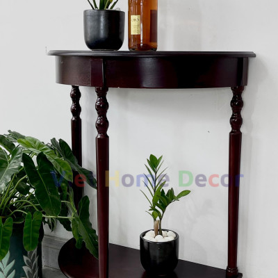 Bàn Console Bán Nguyệt Chân Tiện Màu Nâu 4403 - Thương hiệu Viet Home Decor