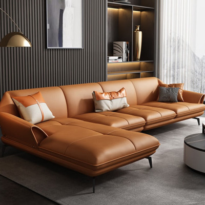 Sofa da góc L Vintage Juno Sofa HDCT-15