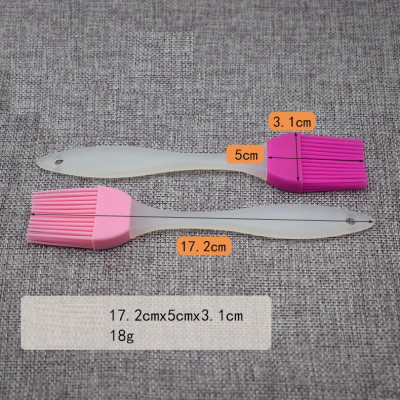 Cây Cọ Silicon Cán Trong Quét Dầu, Bơ, Kem Trang Trí Bánh - Chính Hãng (Giao màu ngẫu nhiên)