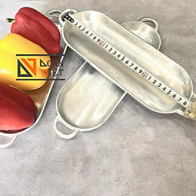 DĨA GANG ĐÚC NGUYÊN KHỐI 28cm - Bò né, bò xào thiên lý, hào sốt, các món NƯỚNG. Dĩa bóng, đẹp, gang dày nên giữ nhiệt lâ