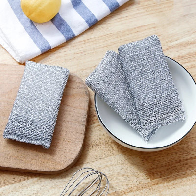 Set 03 miếng cọ rửa bọc lưới bằng nhôm Seiwa Pro - Hàng Nội Địa Nhật Bản