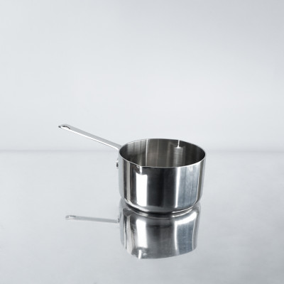 Quánh Inox 316 đúc nguyên khối Hàn Quốc size 12cm đáy từ, có miệng rót bảo hành 5 năm