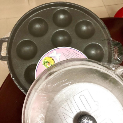 Khuôn Bánh Khọt Chống Dính Nắp Gang 10 Bánh. Chuyên phục vụ Sp Gia dụng, Khuôn làm bánh, Dụng cụ học Sinh, Nhà hàng, Quá
