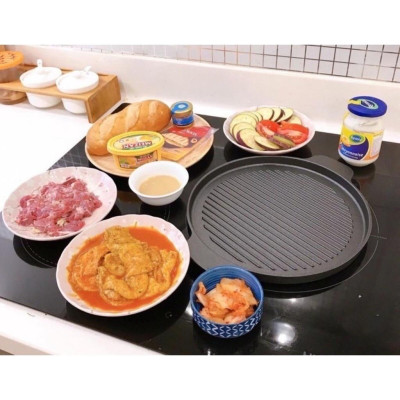 Chảo gang nướng Rapido chống dính 2 lớp - chảo nhỏ gọn, bền đẹp, dùng được cho cả bếp từ và bếp hồng ngoại