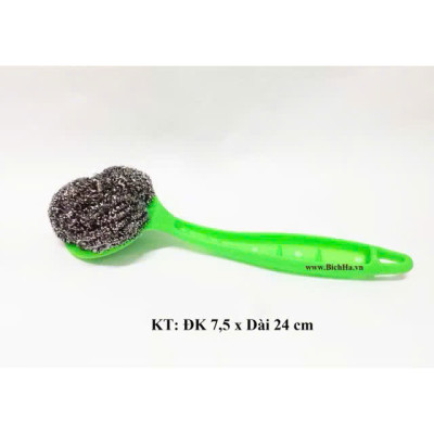 Cây Chà Rửa Nồi Chảo, Cước Rửa Chén Có Cán Cầm, Thiết Kế Thông Minh - HÀNG CHÍNH HÃNG MINIIN