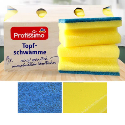 Miếng bọt biển rửa chén bát hai mặt Denkmit Profissimo Đức 6 miếng