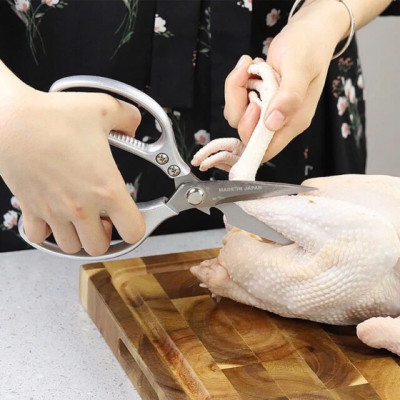 Kéo Thép Đa Năng Nhật Bản, Size Lớn, Chất Liệu Thép Cao Cấp Không Gỉ Kéo Cắt Gà Kéo Nhà Bếp Cắt Vải Cắt Giấy - Giao Màu Ngẫu Nhiên