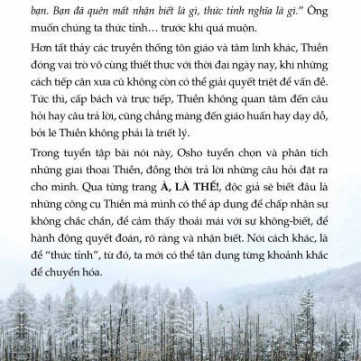 Osho - À, Là Thế!