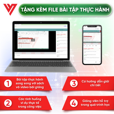 Combo 4 Sách Word, Excel Cơ Bản Đến Nâng Cao, Power Query & Power Pivot Và 150 Thủ Thuật Kèm Video Khóa Học