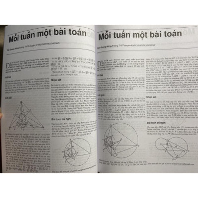Sách - Mỗi tuần một bài toán hình học