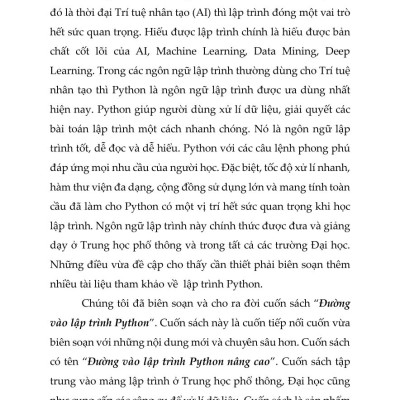 Đường Vào Lập Trình Python Nâng Cao 