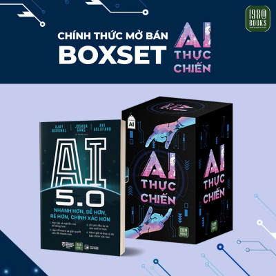 Sách - Combo 6 cuốn: AI 5.0 + AI trong công việc + DeepSeek - ChatGPT (thực chiến) + NVIDIA Cỗ máy tư duy + AI Giáo Dục