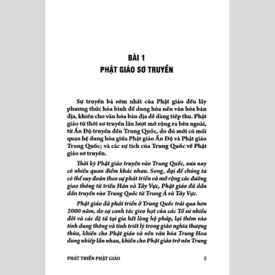 Tăng Sự Bách Giảng - Phát Triển Phật Giáo