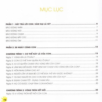 30 Ngày Cùng Con Học Hiểu Về Chống Xâm Hại