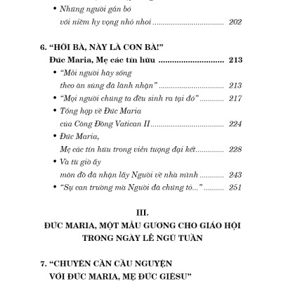 ĐỨC MARIA - TẤM GƯƠNG CHO GIÁO HỘI