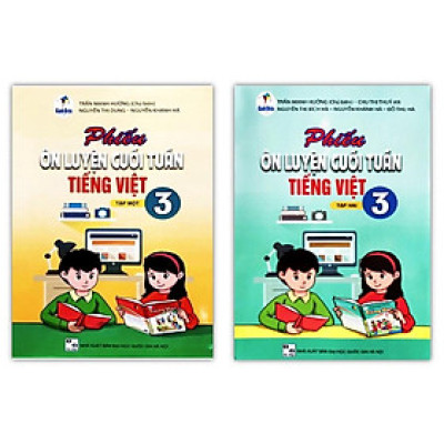 Sách - Combo Phiếu ôn luyện cuối tuần Tiếng Việt 3 - Tập 1 + 2 (Cánh Diều)