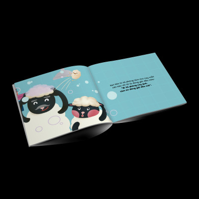 Sách Ehon Kỹ Năng Sống Để Con Yêu Tự Lập - Cùng Gội Đầu Nào