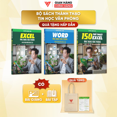 Combo 3 Sách Word Và Excel Và 150 Thủ Thuật Ứng Dụng Văn Phòng Từ Cơ Bản Đến Nâng Cao - N1