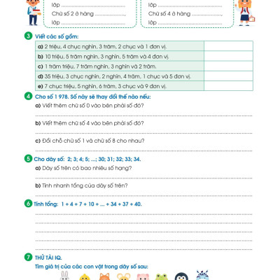 Sách - Phiếu Ôn Hè Toán Lớp 4