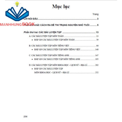 SÁCH - Bài tập dành cho học sinh thi trạng nguyên nhỏ tuổi 4(dùng chung cho các bộ sgk hiện hành)
