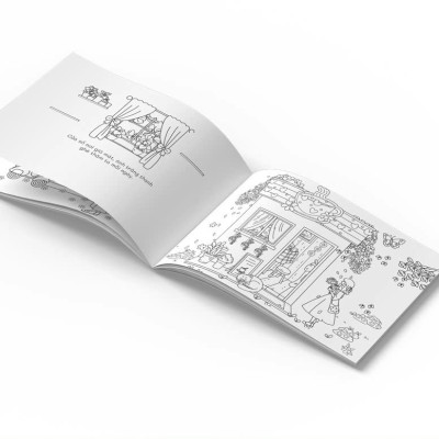 Sách Vẽ Hạnh Phúc Trong An Yên ABBOOKS - Cuốn Sách Tô Màu Lưu Giữ Thời Gian - Coloring Book