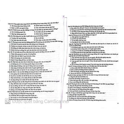 Sách giải mã kiến thức thi tốt nghiệp trung học phổ thông môn tin học ( HA)