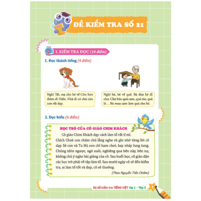 Sách - Bộ đề kiểm tra Tiếng Việt lớp 1 tập 2 (BT)