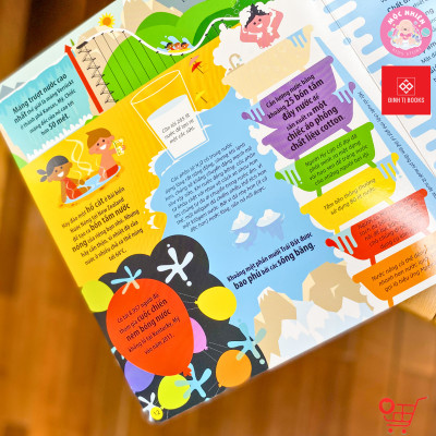 Sách - Tớ yêu khoa học - Chuyến phiêu lưu của nước và não bộ - Đa tương tác lật mở, kéo đẩy và hình dựng 3D - Đinh Tị Books