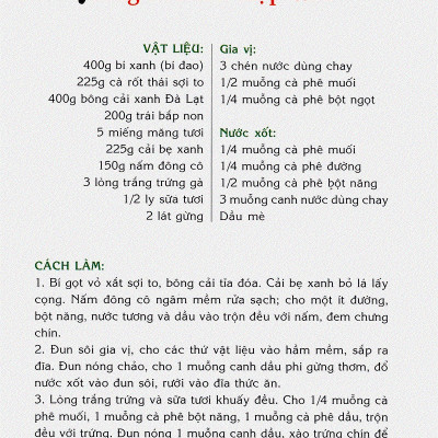 30 Món Chay Giàu Dinh Dưỡng - VT