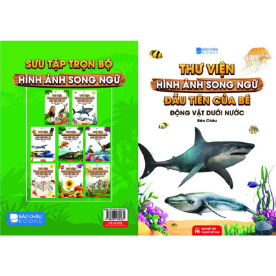 Sách Từ Điển Bằng Hình - Động Vật Dưới Nước ( Song Ngữ Anh Việt - Tái Bản)