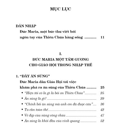 ĐỨC MARIA - TẤM GƯƠNG CHO GIÁO HỘI
