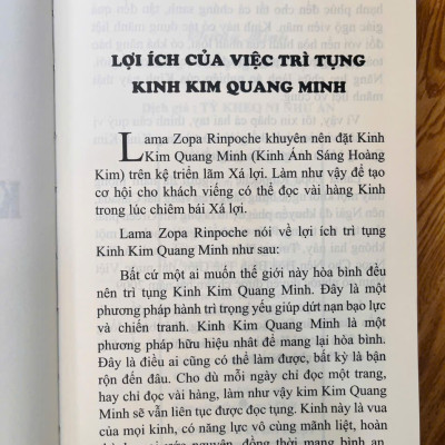 Sách - Kinh Kim Quang Minh Hiệp Bộ (Bìa cứng tặng kèm bao sách - giấy chống lóa)