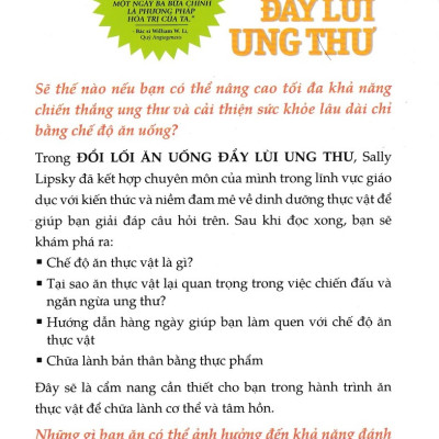 ĐỔI LỐI ĂN UỐNG ĐẨY LÙI UNG THƯ - BEYOND CANCER - VL