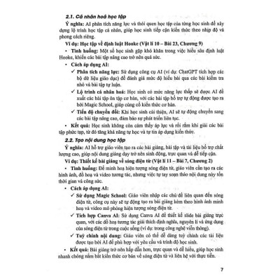 Ứng Dụng Trí Tuệ Nhân Tạo AI Trong Dạy Và Học Môn Vật Lí (Dành Cho Giáo Viên Và Học Sinh - Dùng Chung Cho Bộ SGK) (HA)