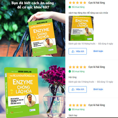 Combo 4 cuốn Bí mật dinh dưỡng (TB) + Toàn cảnh dinh dưỡng (TB) + Nhân tố vi sinh (TB) + Enzyme chống lão hoá (TB)