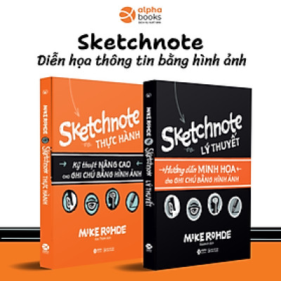 Combo Trọn Bộ Sketchnote - Ghi chép bằng hình ảnh ( Sketchnote Lý Thuyết + Sketchnote Thực hành ) 