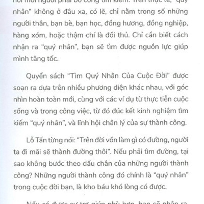 Tìm Quý Nhân Của Cuộc Đời