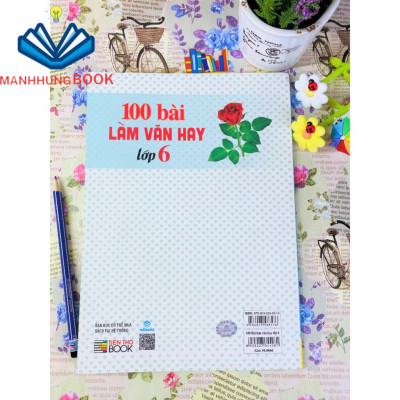 Sách 100 bài làm văn hay lớp 6.