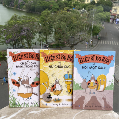 Sách cho bé 6-10 tuổi – Bộ Hiệp Sĩ Bọ Rùa (bộ 3 cuốn) | Tặng thiệp Podcard và Đèn lồng thủ công sáng tạo