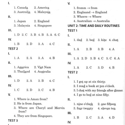 Đề Kiểm Tra Tiếng Anh 4 - Có Đáp Án (Dùng Kèm SGK Tiếng Anh 4 Global Success) _HA