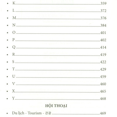 6000 Từ Vựng Chuyên Ngành Du Lịch - Khách Sạn - Nhà Hàng (Anh - Việt - Hàn)