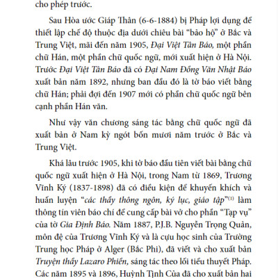 Những Bước Đầu Của Báo Chí Truyện Ngắn, Tiểu Thuyết Và Thơ Mới (1865-1932)