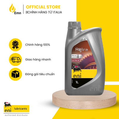 (HCM) eni Rotra LSX 75W90 1L - nhớt hộp số full tổng hợp (hàng nhập Ý) sx 2025