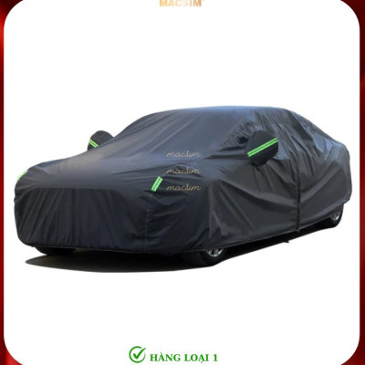 Bạt phủ ô tô Chevrolet Cruze thương hiệu Macsim sử dụng trong nhà và ngoài trời chất liệu Polyester - màu đen